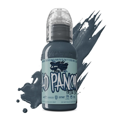 Set World Famous Tattoo Ink A.D. Pancho Pastel Grey 6 Potes de 1oz - Imagen 2