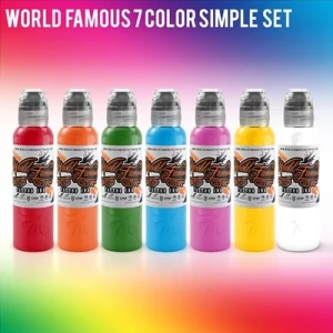 Set 7 Colores Simple Primario de 1/2oz