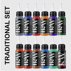 SET RAW 12 colores TRADITIONAL de 1/2oz