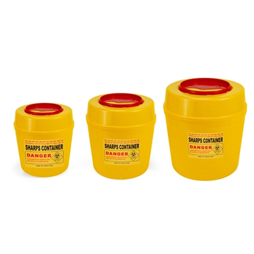 BIOHAZARD ENVASE DE DESECHO YELLOW DE 8 LITROS - Imagen 3